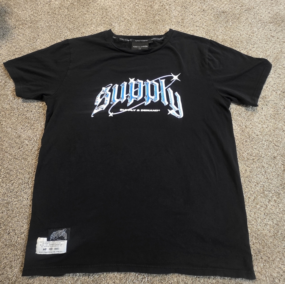 Supply And Demand SUPERIOR COLLECTIVE Vintage Black Graphic T-Shirt MENS XXL
